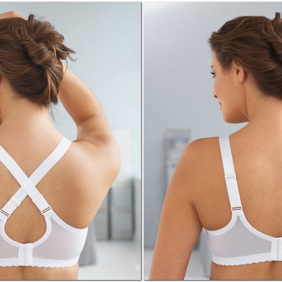 Set of 3! 42DD Glamorise MAGIC LIFT Bra (CONVERTIBLE-STRAPS) Wireless Black NEW - Picture 7 of 14